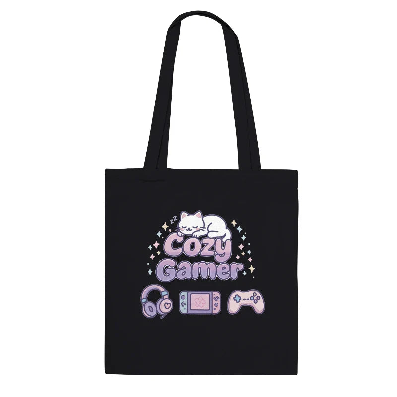 Kawaii "Cozy Gamer" Tote Bag ** Shop Partner