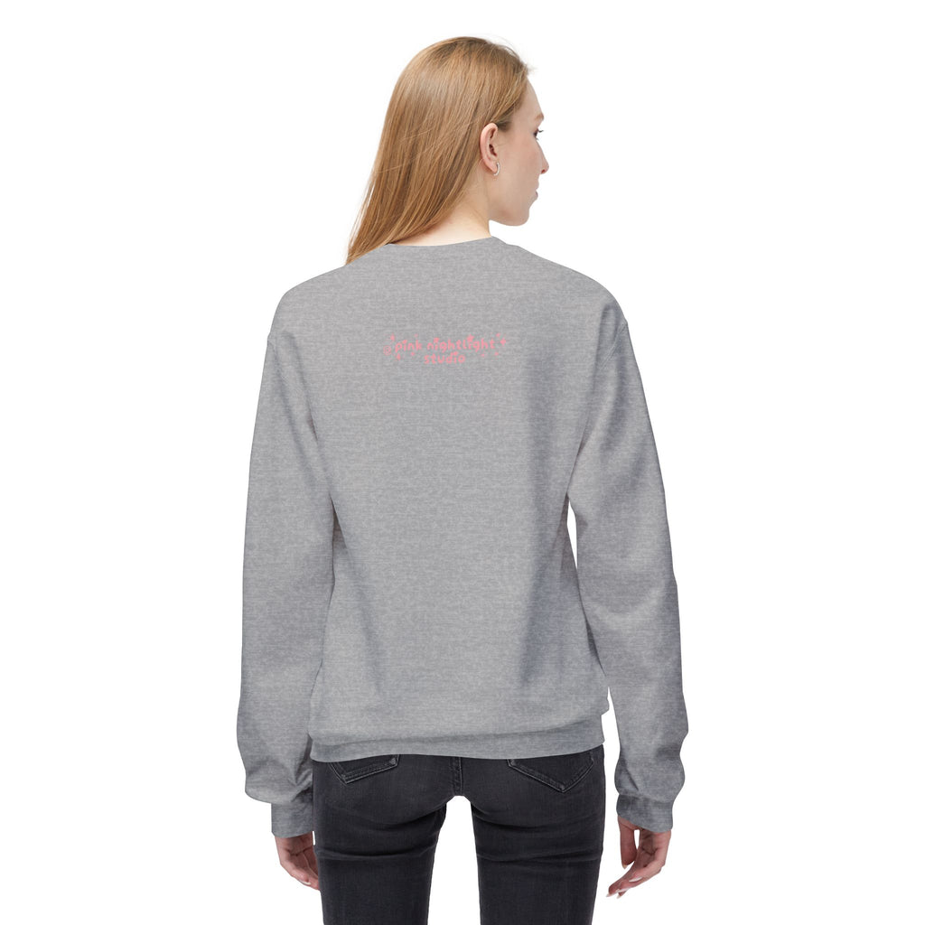Crewneck Sweatshirt — "Cozy Mode: Unlocked" Cute Pastel Lounge Pullover