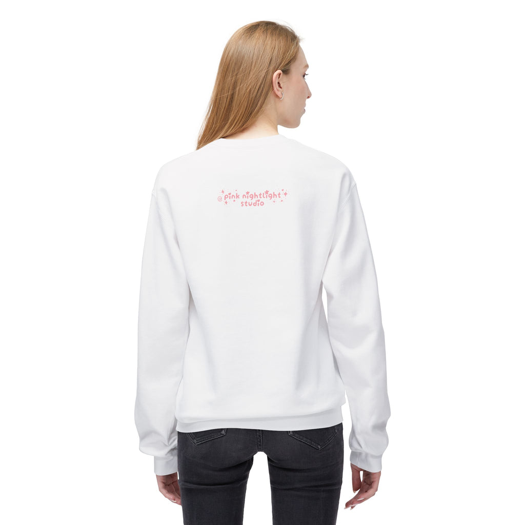 Crewneck Sweatshirt — "Cozy Mode: Unlocked" Cute Pastel Lounge Pullover