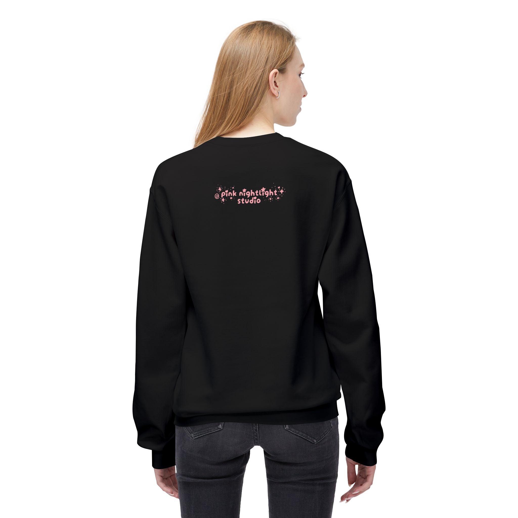 Crewneck Sweatshirt — "Cozy Mode: Unlocked" Cute Pastel Lounge Pullover