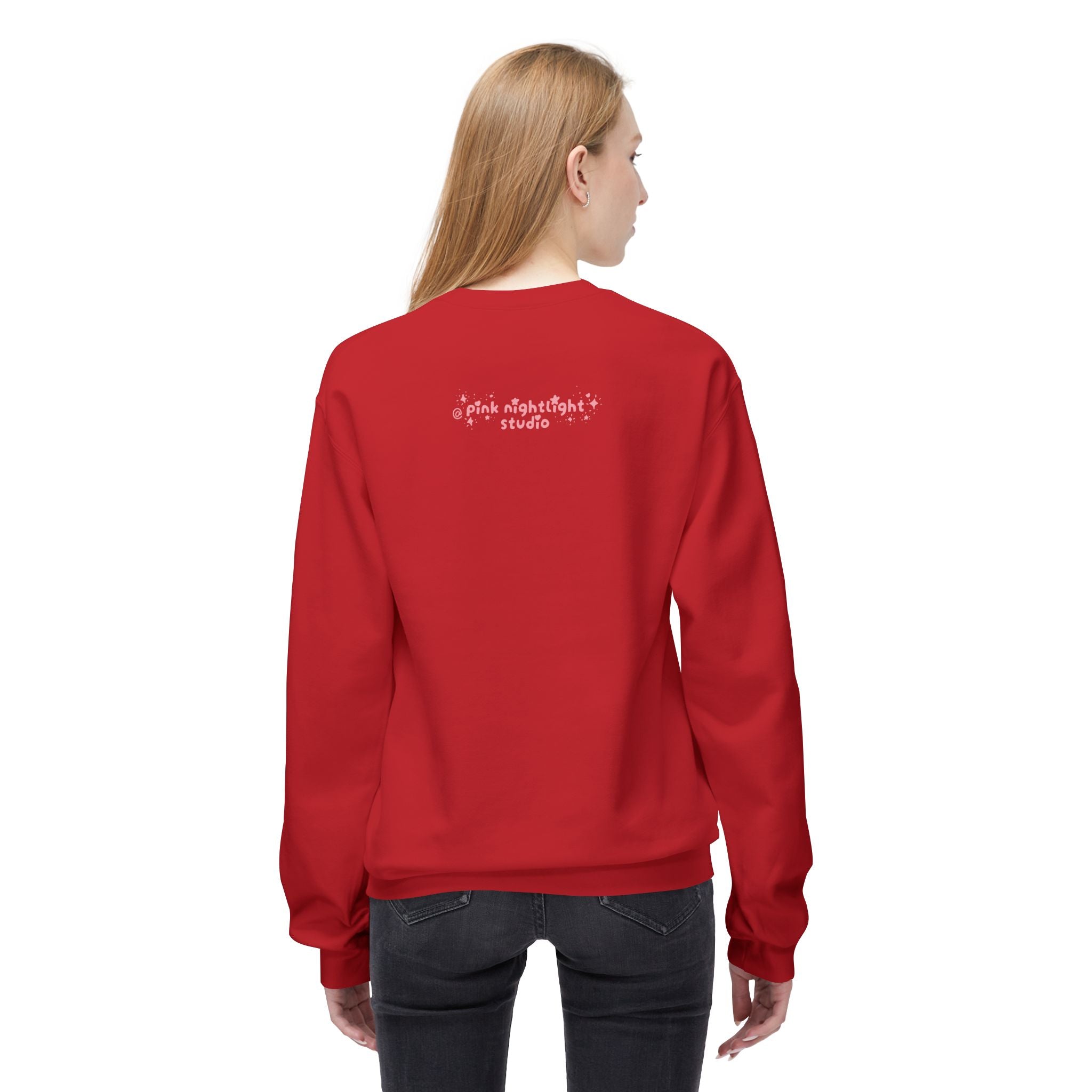 Crewneck Sweatshirt — "Cozy Mode: Unlocked" Cute Pastel Lounge Pullover