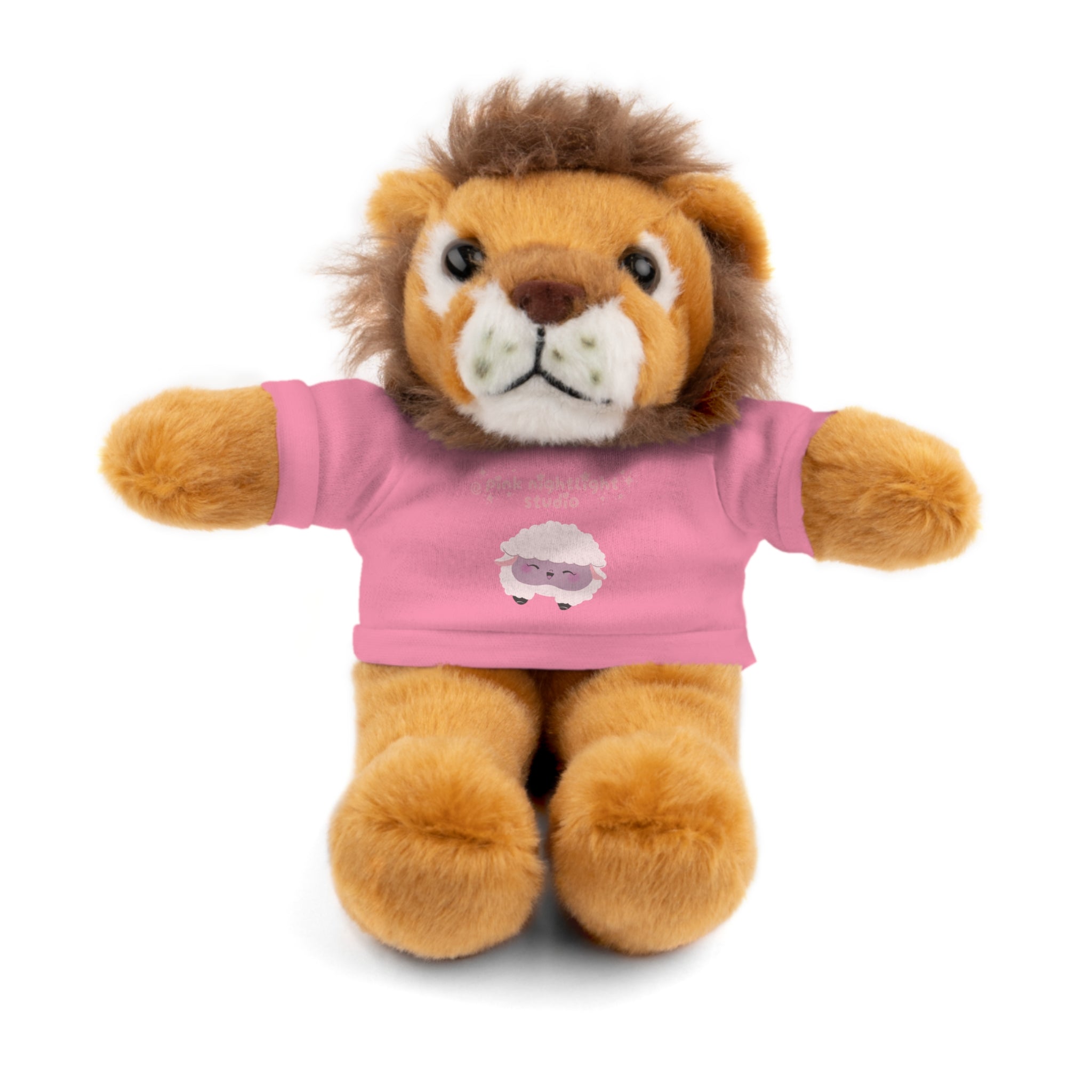 Purple Sheep Tee Plush Bear – Cute Stuffed Animal Gift for Kids & Baby Shower