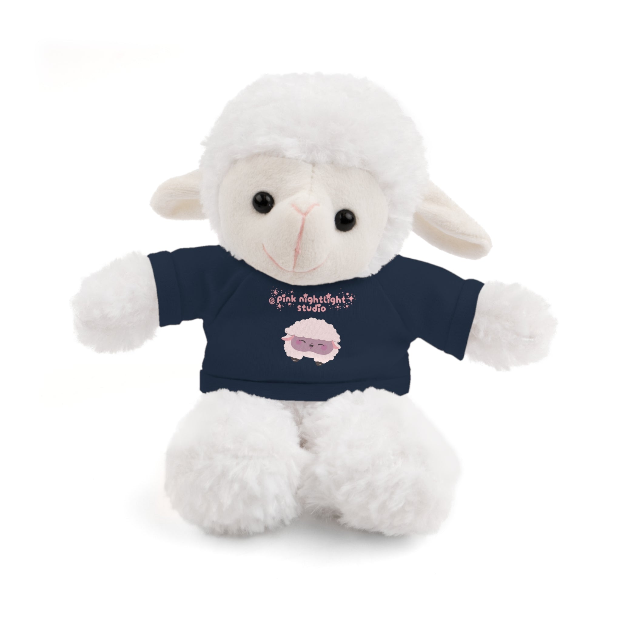 Purple Sheep Tee Plush Bear – Cute Stuffed Animal Gift for Kids & Baby Shower