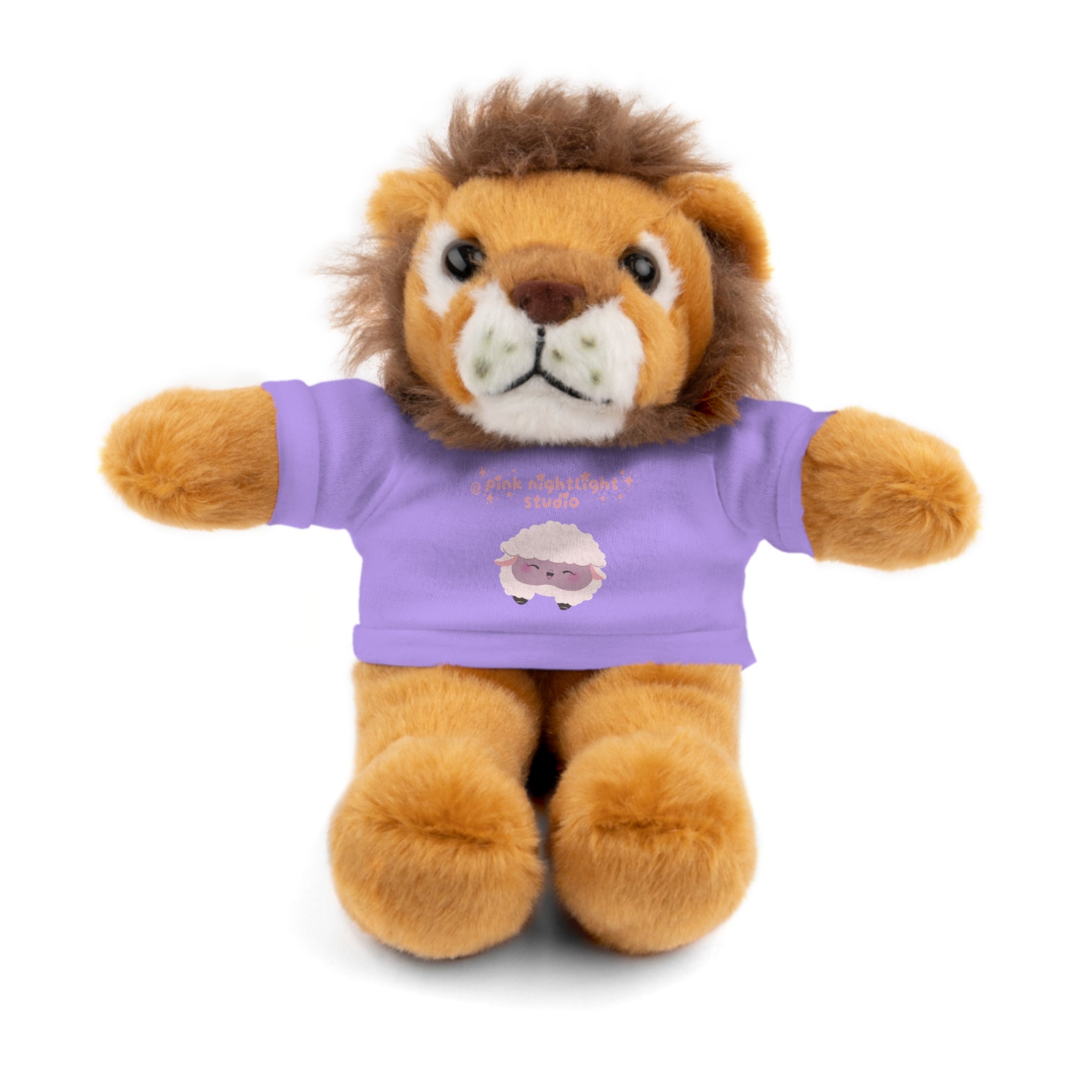 Purple Sheep Tee Plush Bear – Cute Stuffed Animal Gift for Kids & Baby Shower