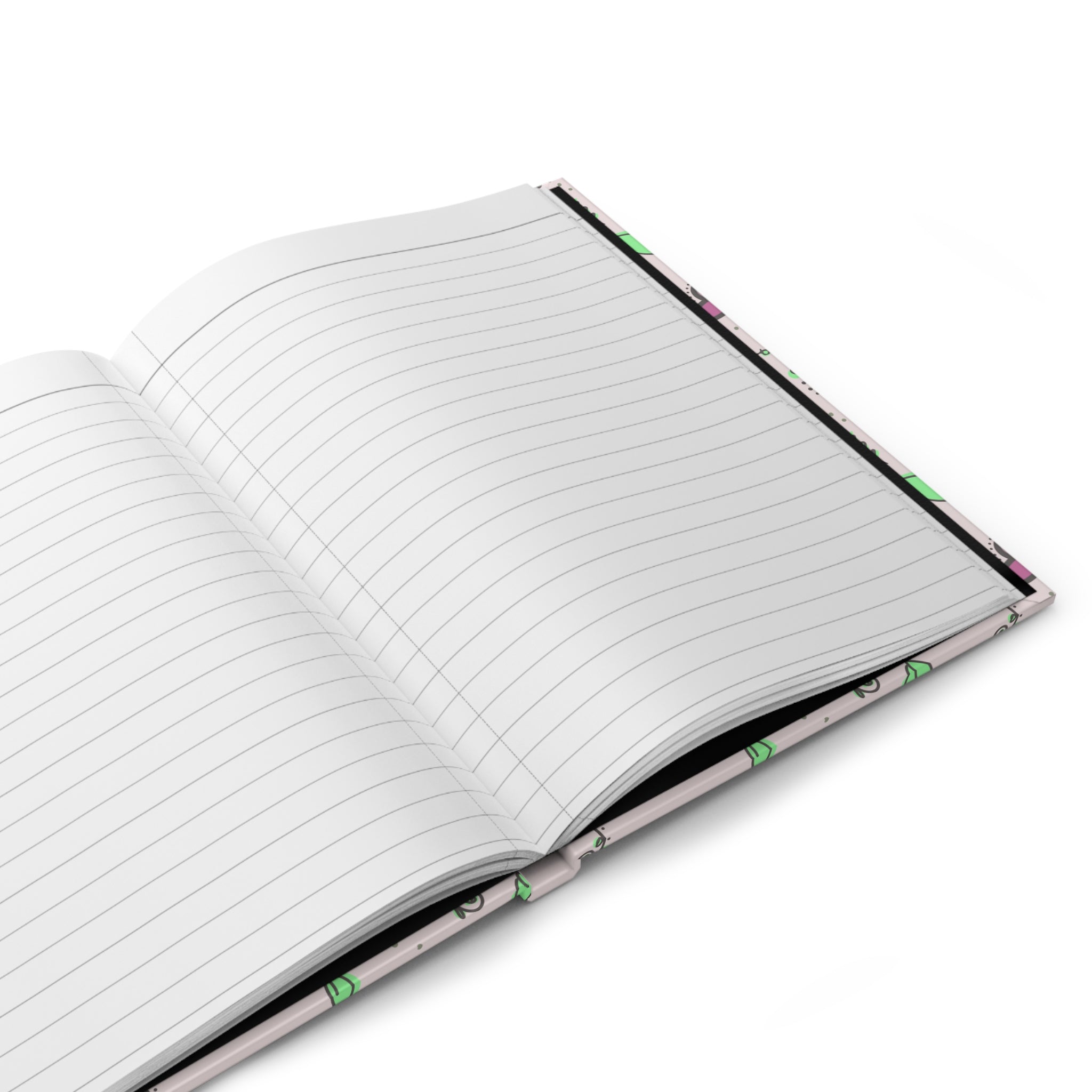 Tulips Hardcover Journal — Pink Doodle Notebook for Notes & Gifts
