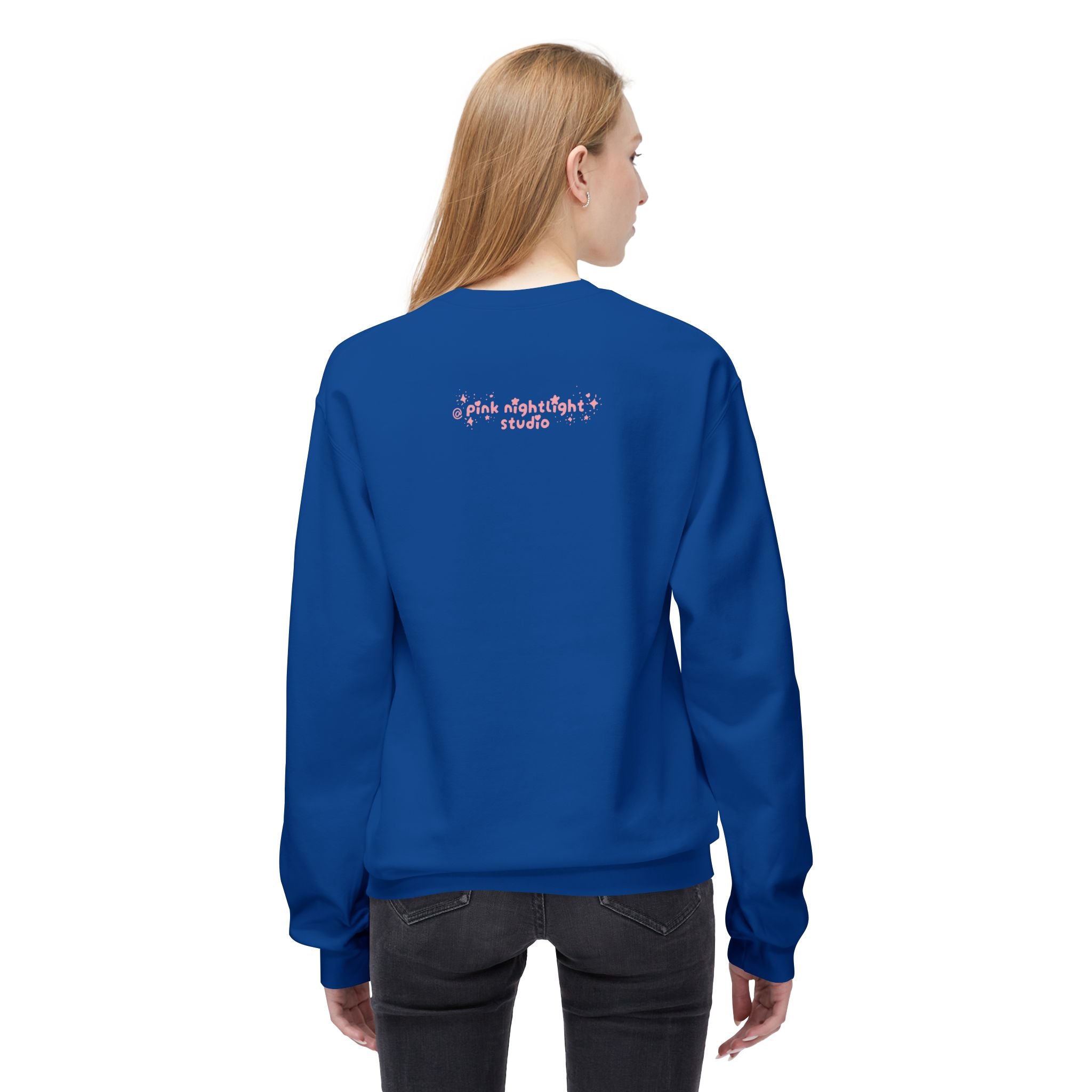 Crewneck Sweatshirt — "Cozy Mode: Unlocked" Cute Pastel Lounge Pullover