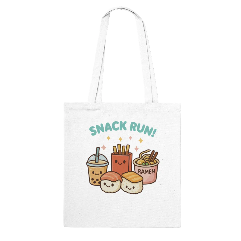 Kawaii "Snack Run" Tote Bag**Shop Partner