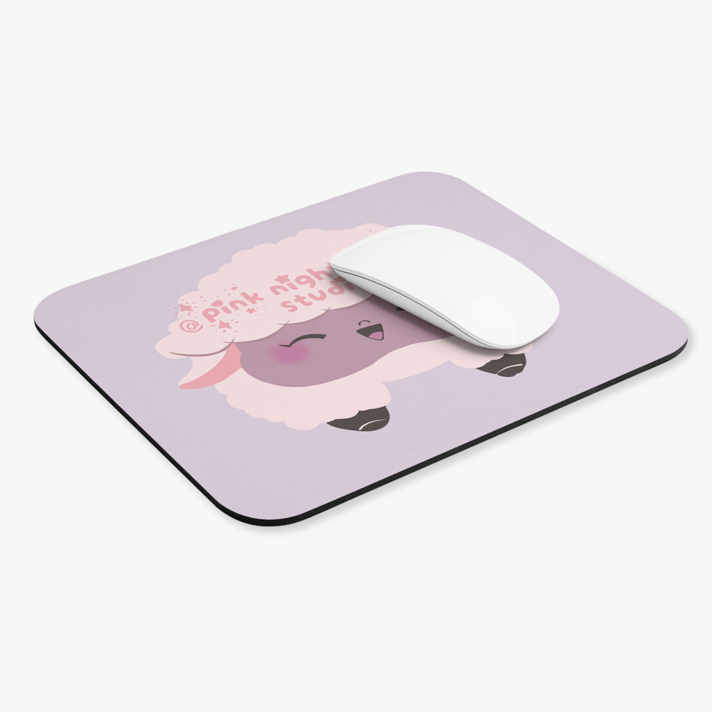 Sammy the Lammy Mouse Pad — Kawaii Lavender Desk Mat