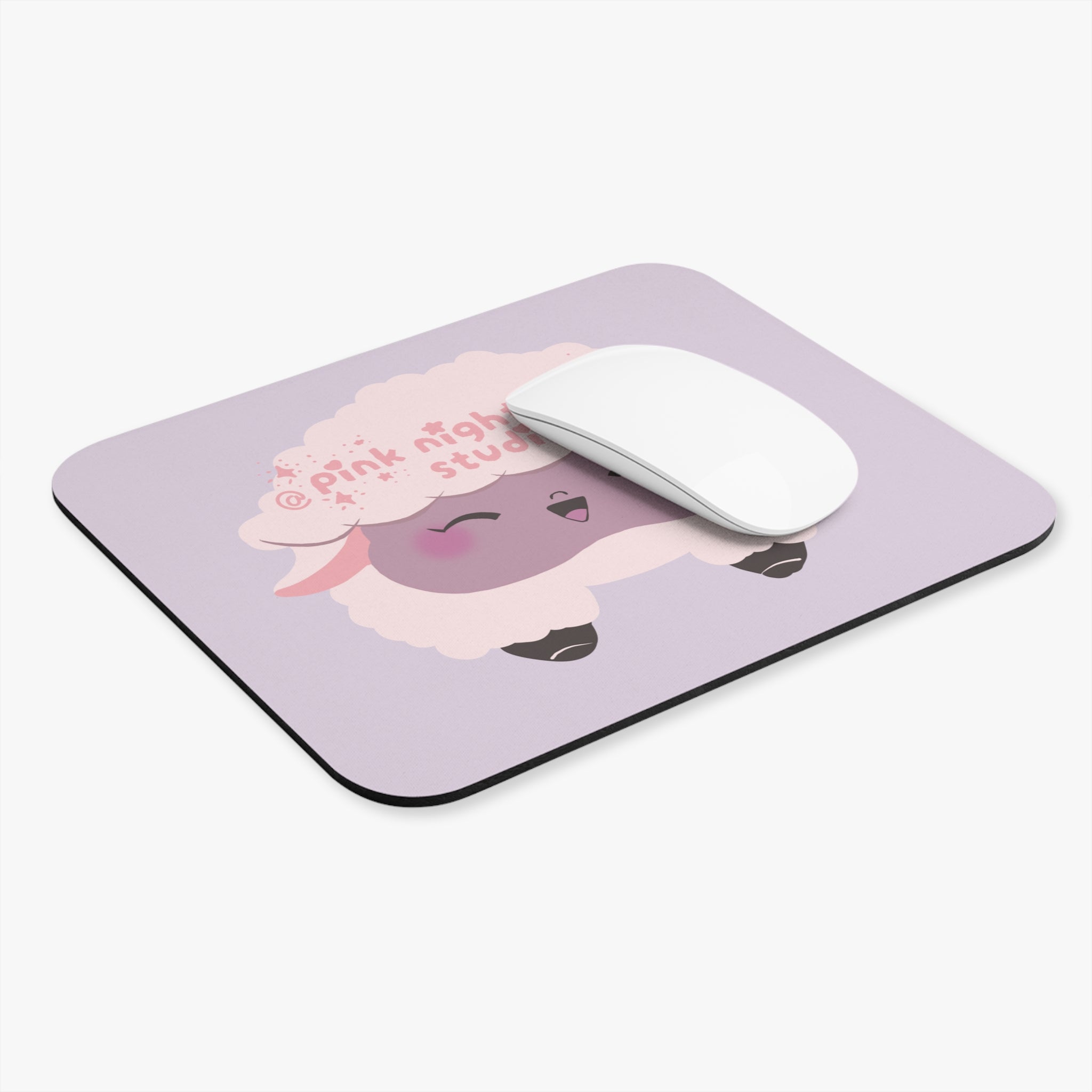 Sammy the Lammy Mouse Pad — Kawaii Lavender Desk Mat
