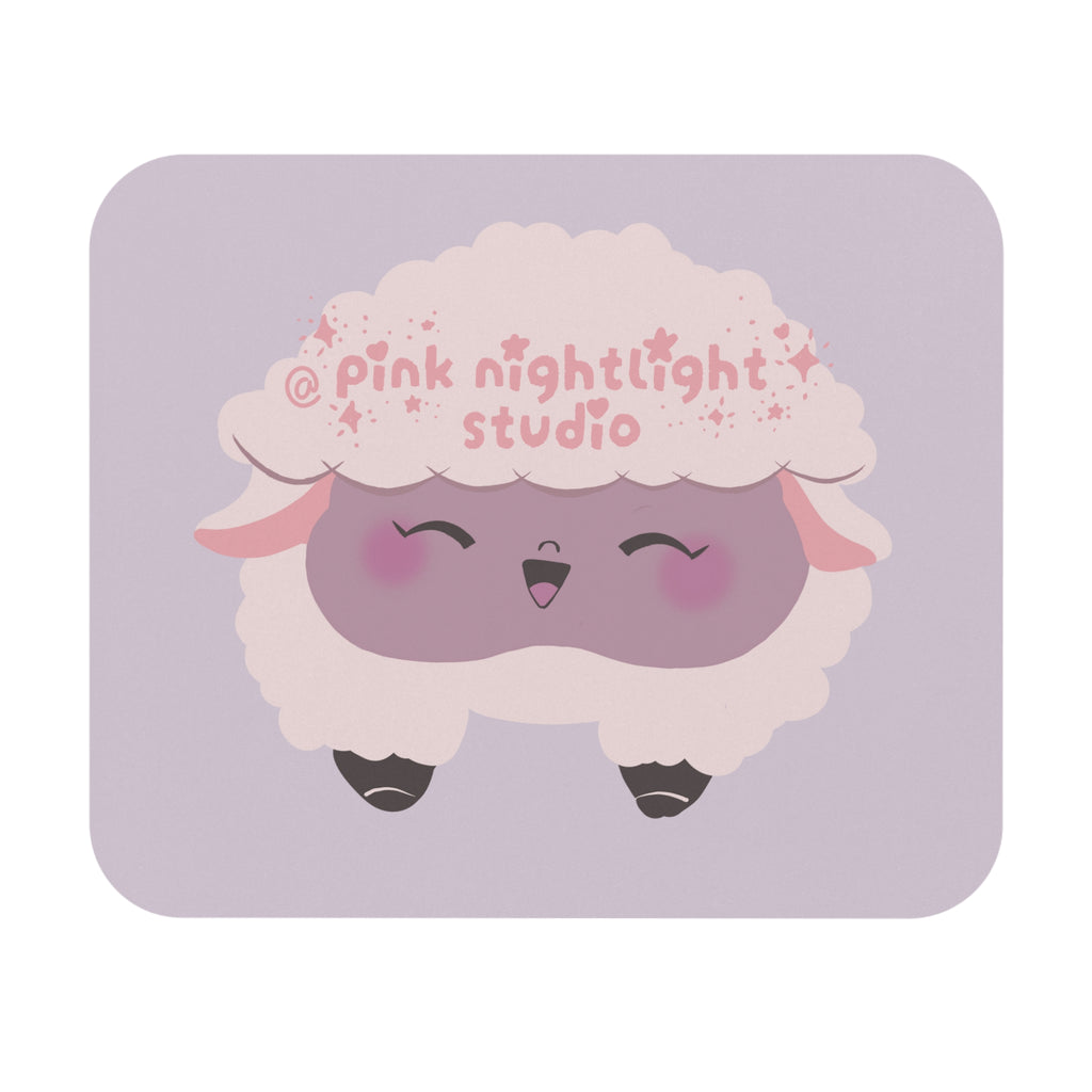 Sammy the Lammy Mouse Pad — Kawaii Lavender Desk Mat
