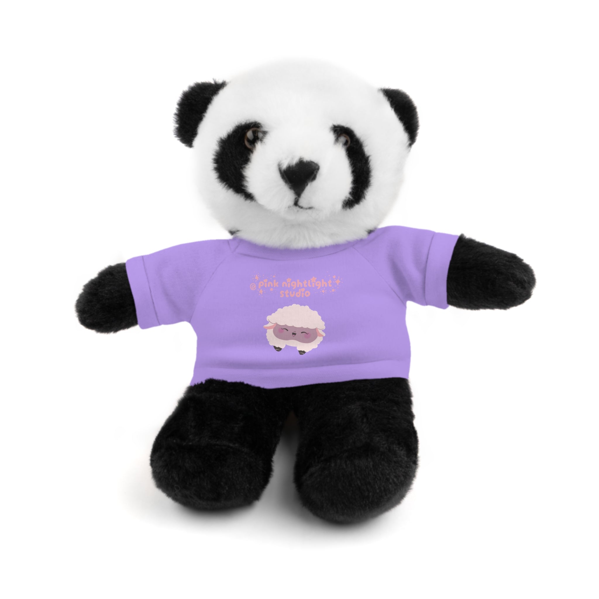 Purple Sheep Tee Plush Bear – Cute Stuffed Animal Gift for Kids & Baby Shower