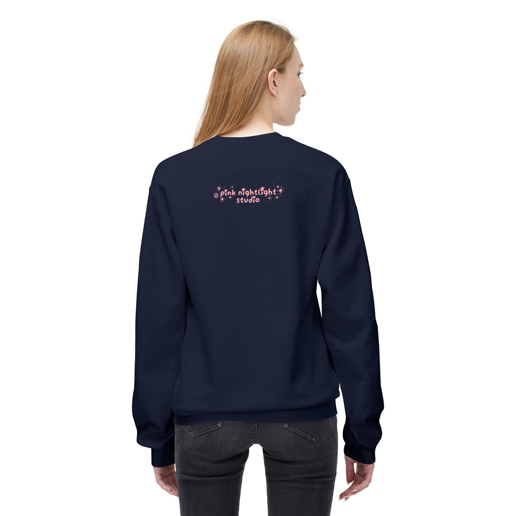 Crewneck Sweatshirt — "Cozy Mode: Unlocked" Cute Pastel Lounge Pullover