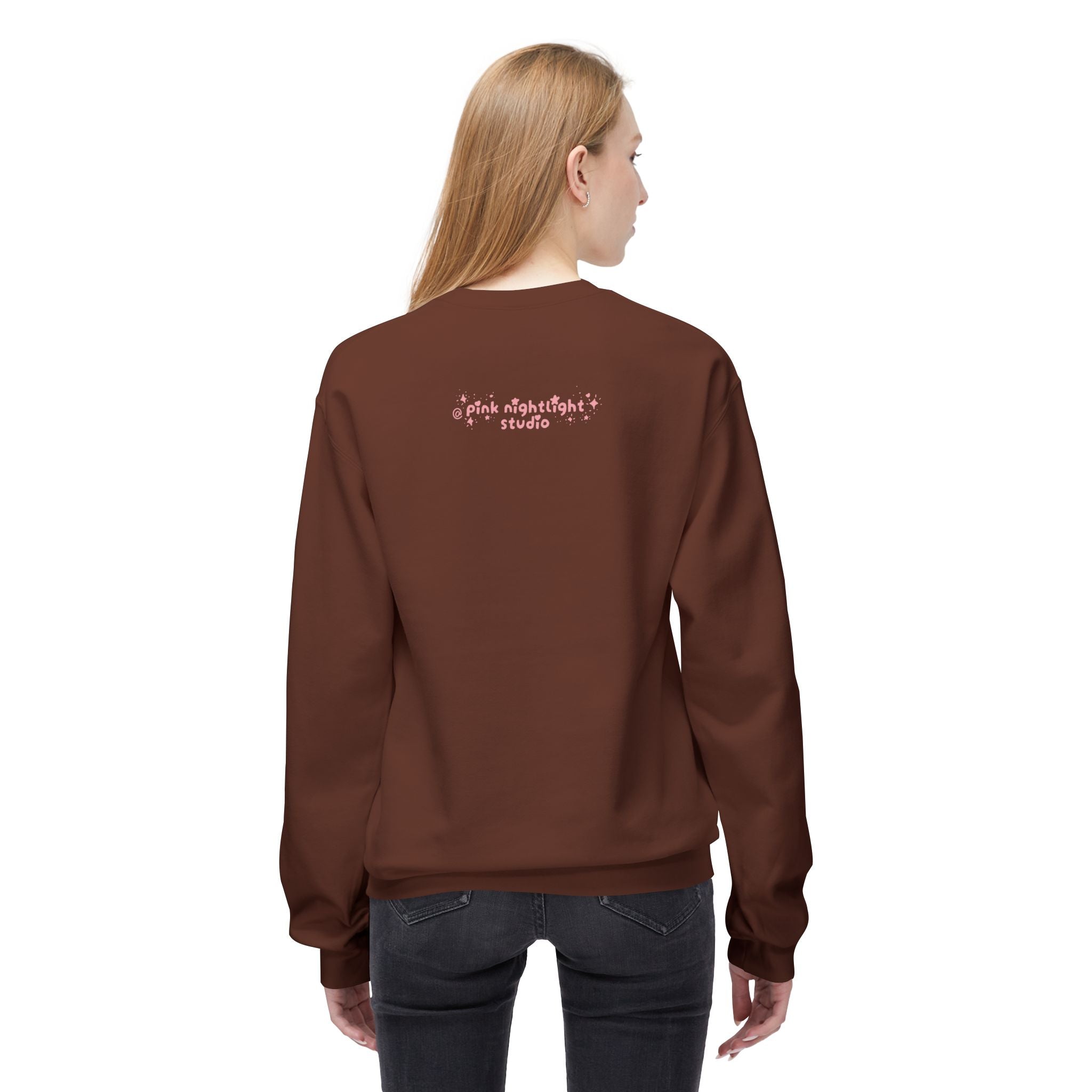 Crewneck Sweatshirt — "Cozy Mode: Unlocked" Cute Pastel Lounge Pullover