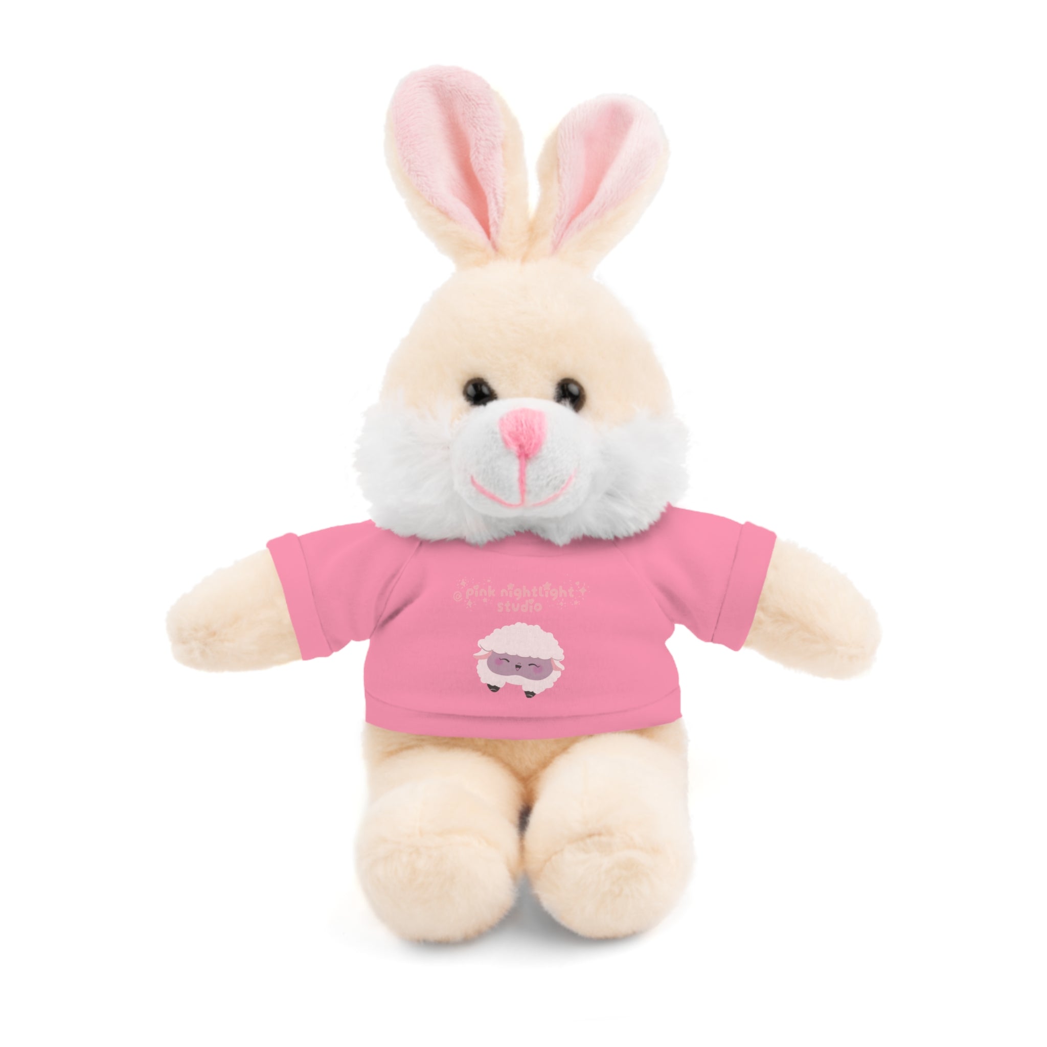 Purple Sheep Tee Plush Bear – Cute Stuffed Animal Gift for Kids & Baby Shower