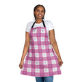 Pink Gingham Tulip Floral Apron