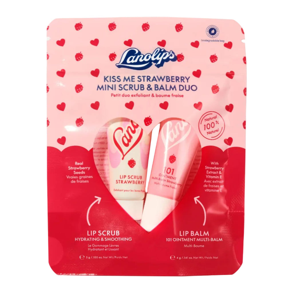 Kiss Me Strawberry Mini Scrub & Balm (>^o^<) Shop Partner