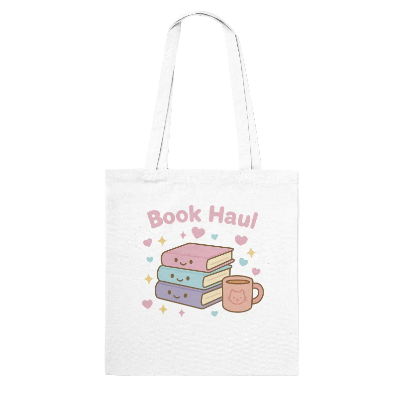 Kawaii Book Haul Tote Bag ** Shop Partner