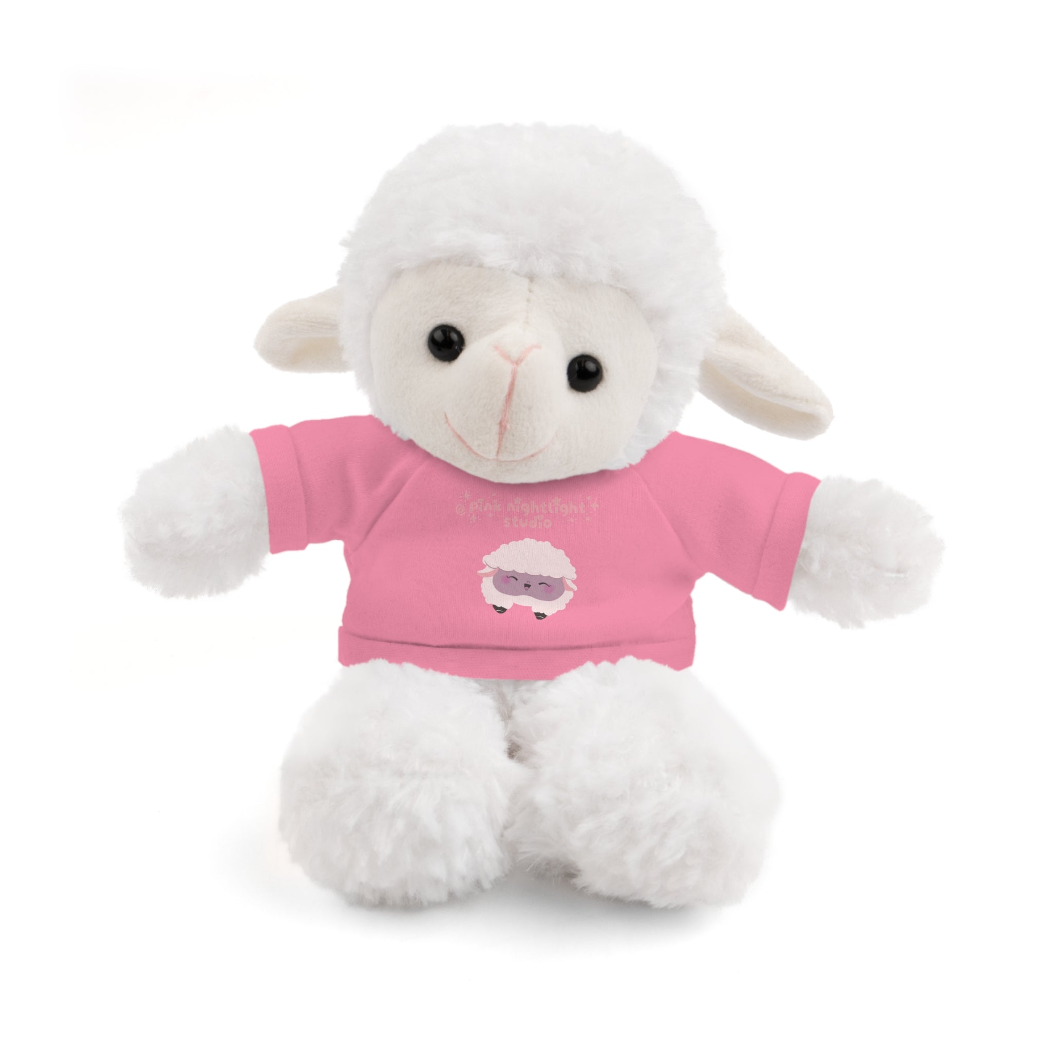 Purple Sheep Tee Plush Bear – Cute Stuffed Animal Gift for Kids & Baby Shower