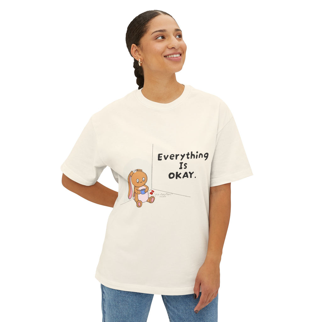 Everything Is Okay “Bonnie” Tee — Cute Comfort Oversized Graphic T‑Shirt