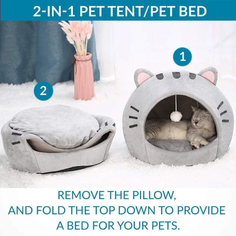 Cute Cat Shaped Cat Bed(>^o^<) Shop Partner