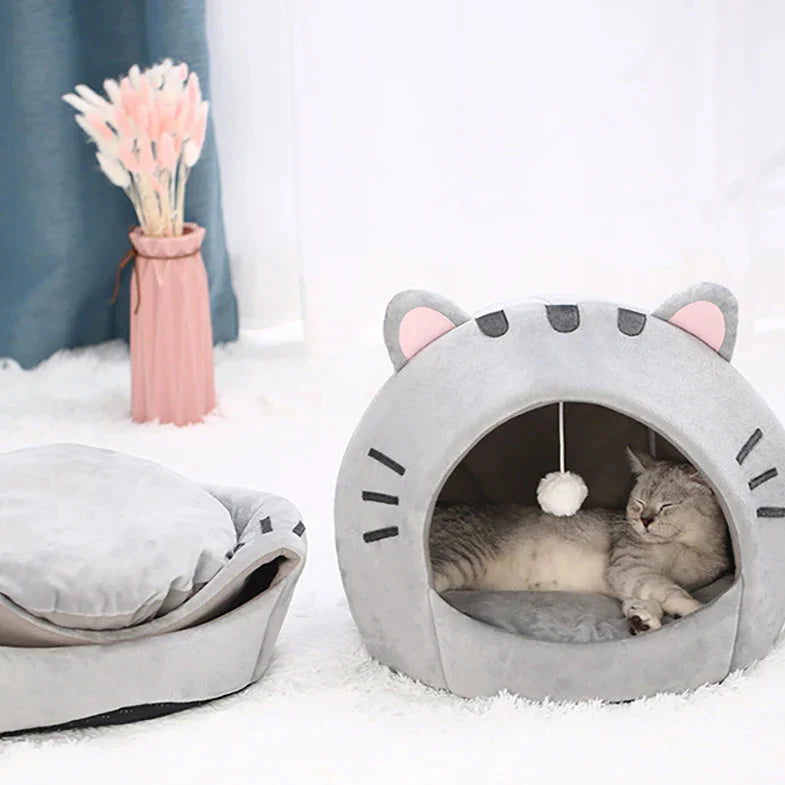 Cute Cat Shaped Cat Bed(>^o^<) Shop Partner