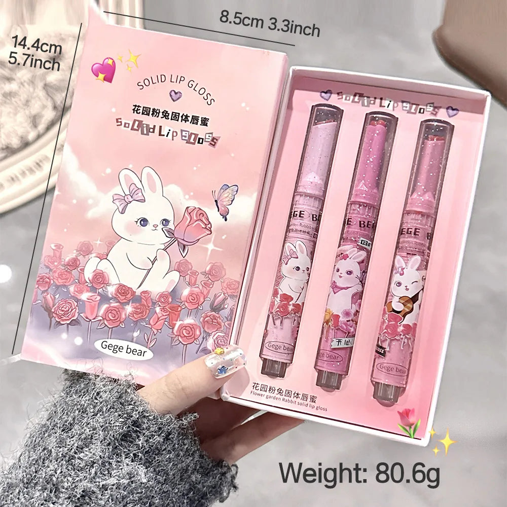 GEGE BEAR Bunny Lip Gloss Set(>^o^<) Shop Partner