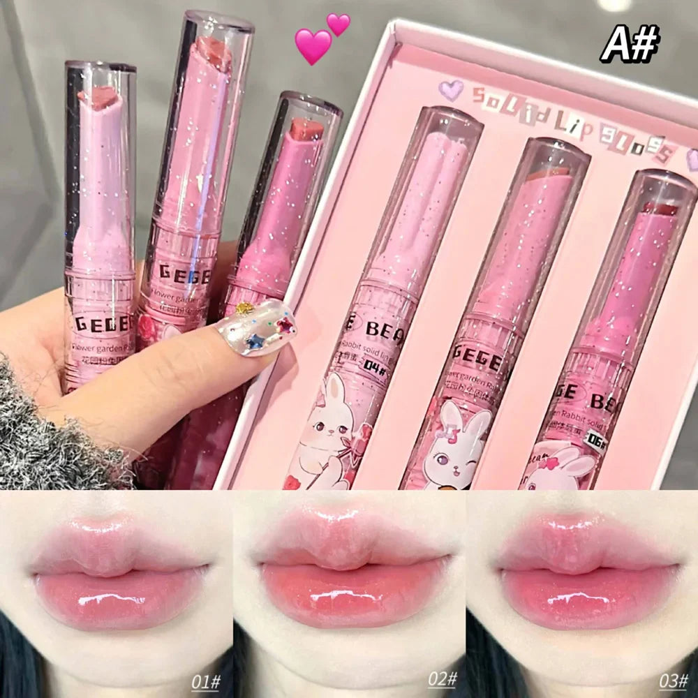 GEGE BEAR Bunny Lip Gloss Set(>^o^<) Shop Partner