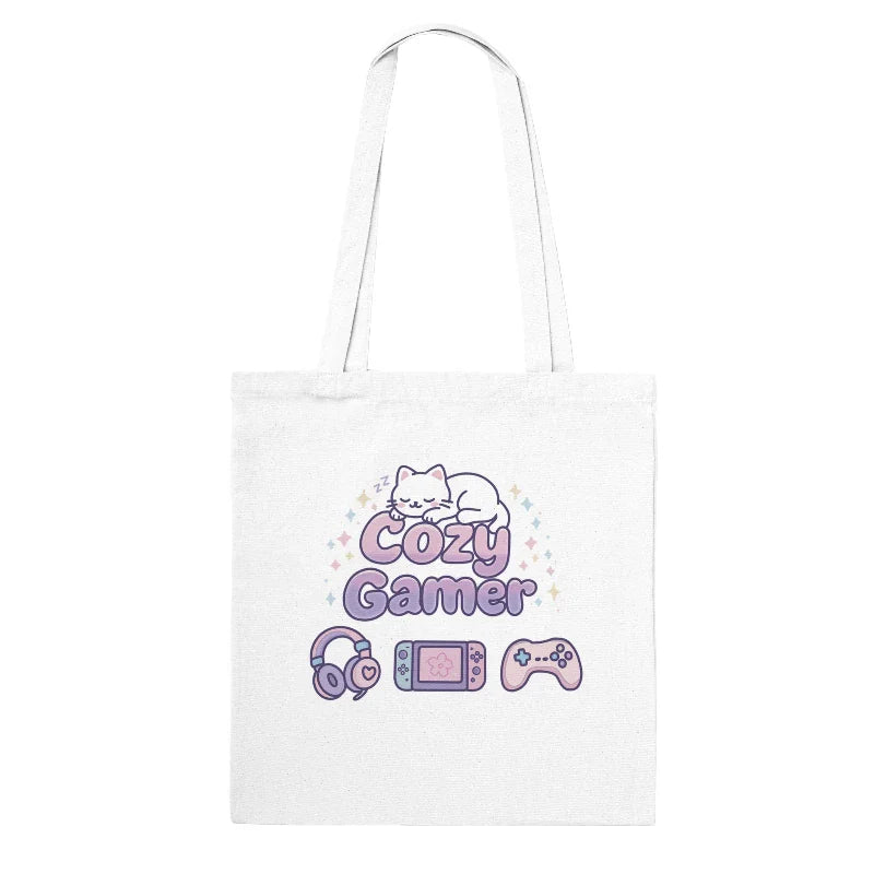Kawaii "Cozy Gamer" Tote Bag ** Shop Partner